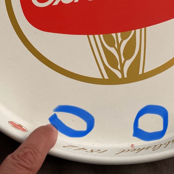 SCHAEFER BEER METAL SERVING TRAY WHITE COLOR VINTAGE - Picture 9 of 12